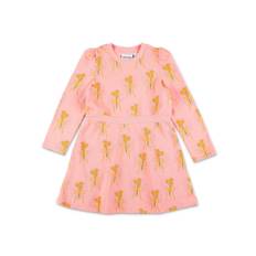 Mini Rodini - blommig klänning - barn - ekologisk bomull - 140-146 - Rosa