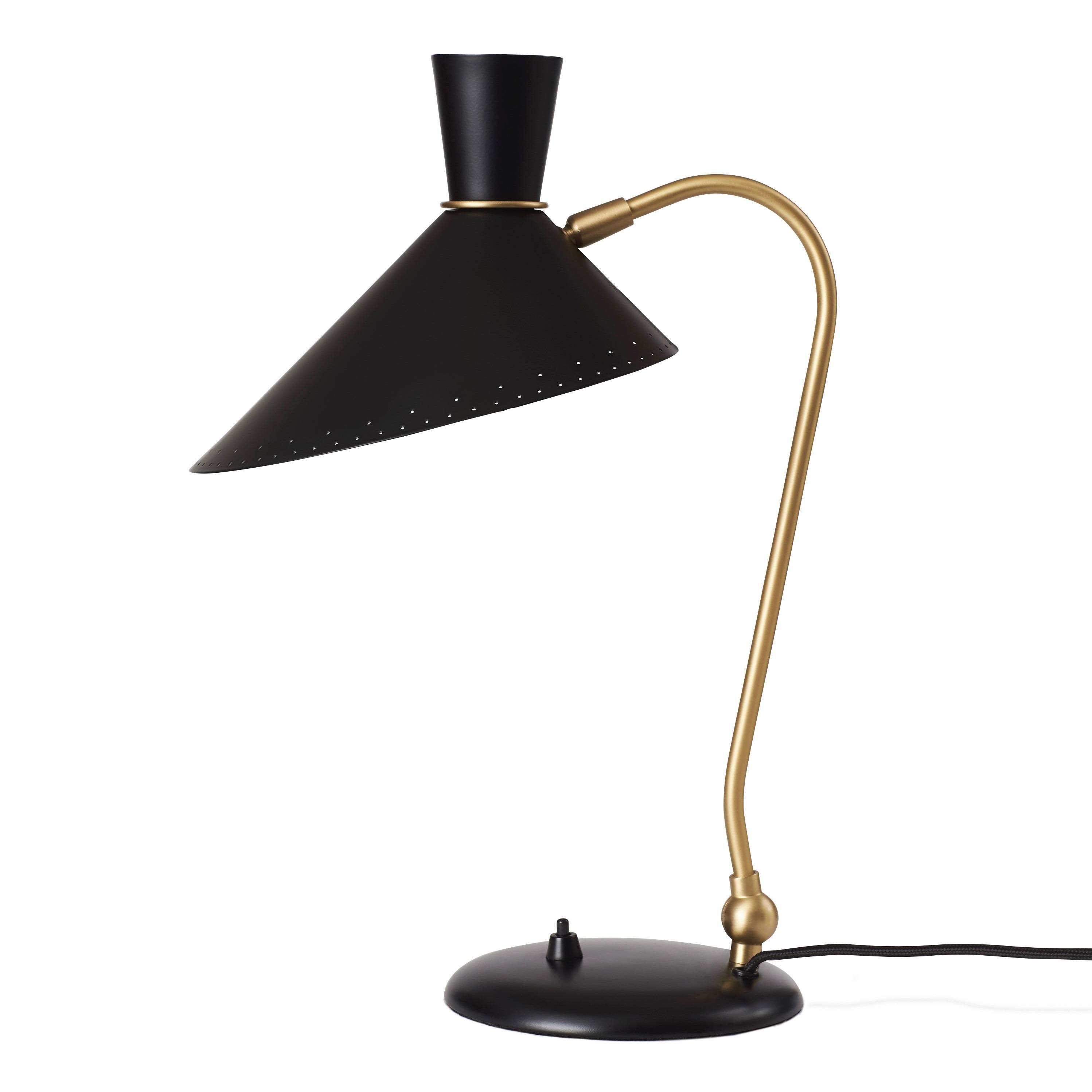 Warm Nordic Bloom bordslampa black noir