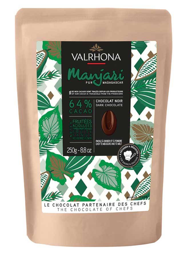 Valrhona chokladpellets - Manjari 64% 250 g