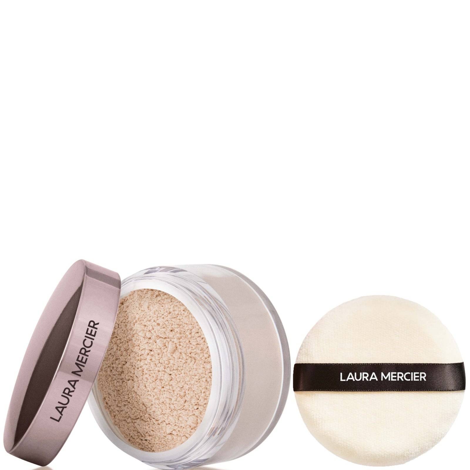 Laura Mercier Translucent Loose Setting Powder 29g & Velour Puff Set (Various Shades) - Rose