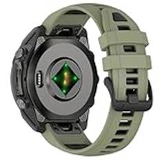 AISPORTS Kompatibel med Garmin Approach S70 42 mm rem silikon, 20 mm snabbpassande klockarmband mjukt sportarmband metallspänne armband ersättningsrem för Garmin Epix Pro Gen 2 42 mm/Instinct 2S