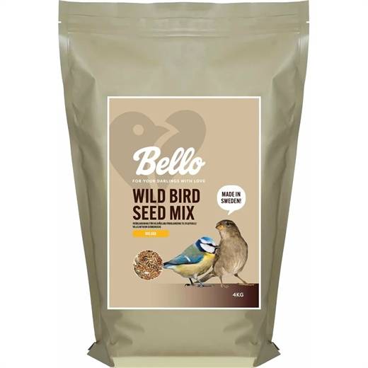Bello Wild Bird Seedmix Deluxe 4kg - vildtfugleblanding