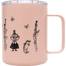 MOOMIN Stainless Steel Mug 350ml with Lid Vacuum Double Structure Boxed Gift Present (Relaxation (PK))