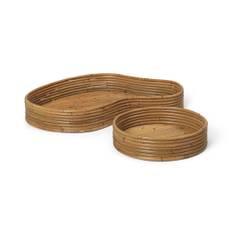 Isola Trays - Set of 2 - Natural Stained