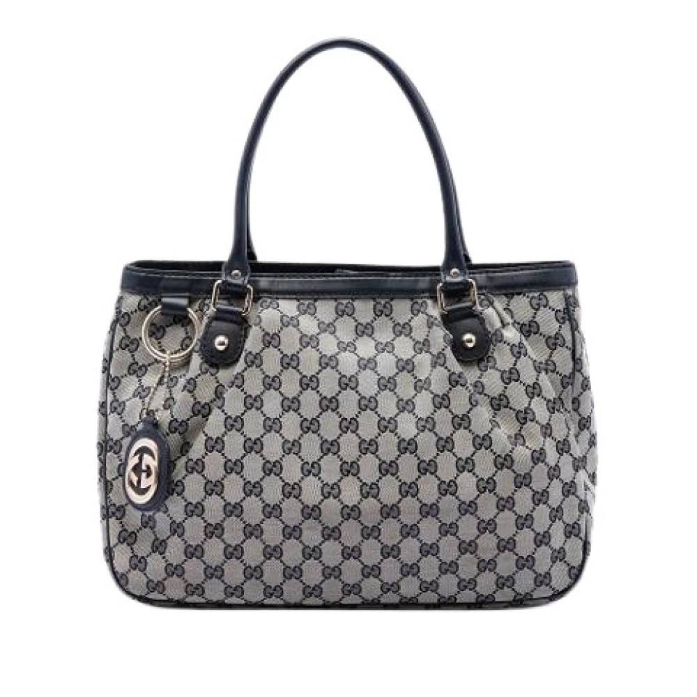 Gucci Vintage Pre-owned Sukey Tote Bag - Vintage - Dame - Beige - ONE SIZE - Læder