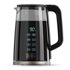 Vattenkokare Black+Decker Glas svart 1,7L