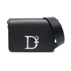 Dsquared2, Taske, Dame, Sort, ONE SIZE, Uld, Sort skuldertaske til kvinder