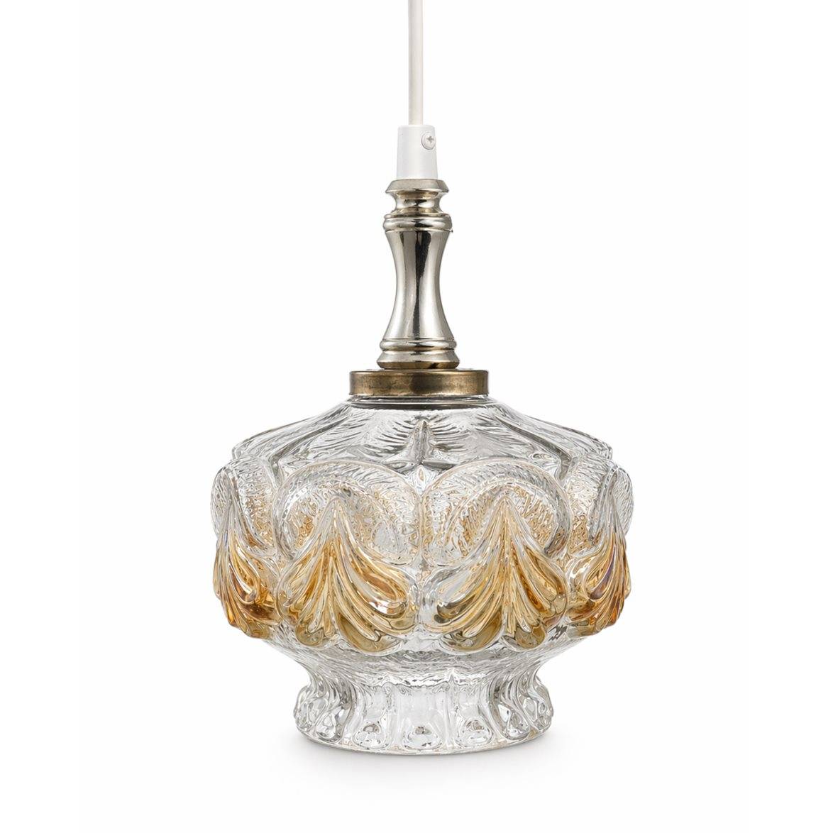 Vintage by Bright 1-2-3 Fönsterlampa Transparent/orange 20 cm