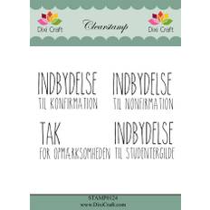 Dixi Craft clearstamp – STAMP0124 – “Danske tekster”