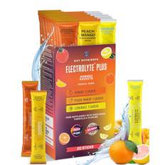Key Nutrients Elektrolyte Pulver - 3 Geschmacksrichtungen - 20 Portionen - Elektrolyte Ohne Zucker - Keto Elektrolyt Pulver : Glutenfreies Ohne Zucker - Zusatz: Magnesium, Kalium - Electrolyte Powder