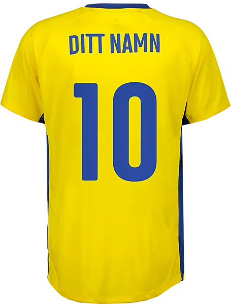 Soc U Swe Name Jsy Fotbollströjor Yellow/blue - XXL