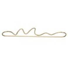 Curvature towel hanger, brass