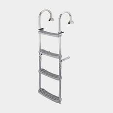 Fällbar badstege Plastimo, rostfritt syrafast stål (AISI 316), 180º, 5 steg (2+3), 130 cm, 29 cm