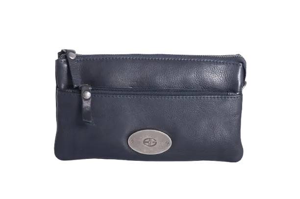 Bon Goût Vintage skind Clutch Navy