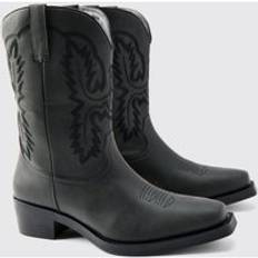 Mens Black Cowboy Boot