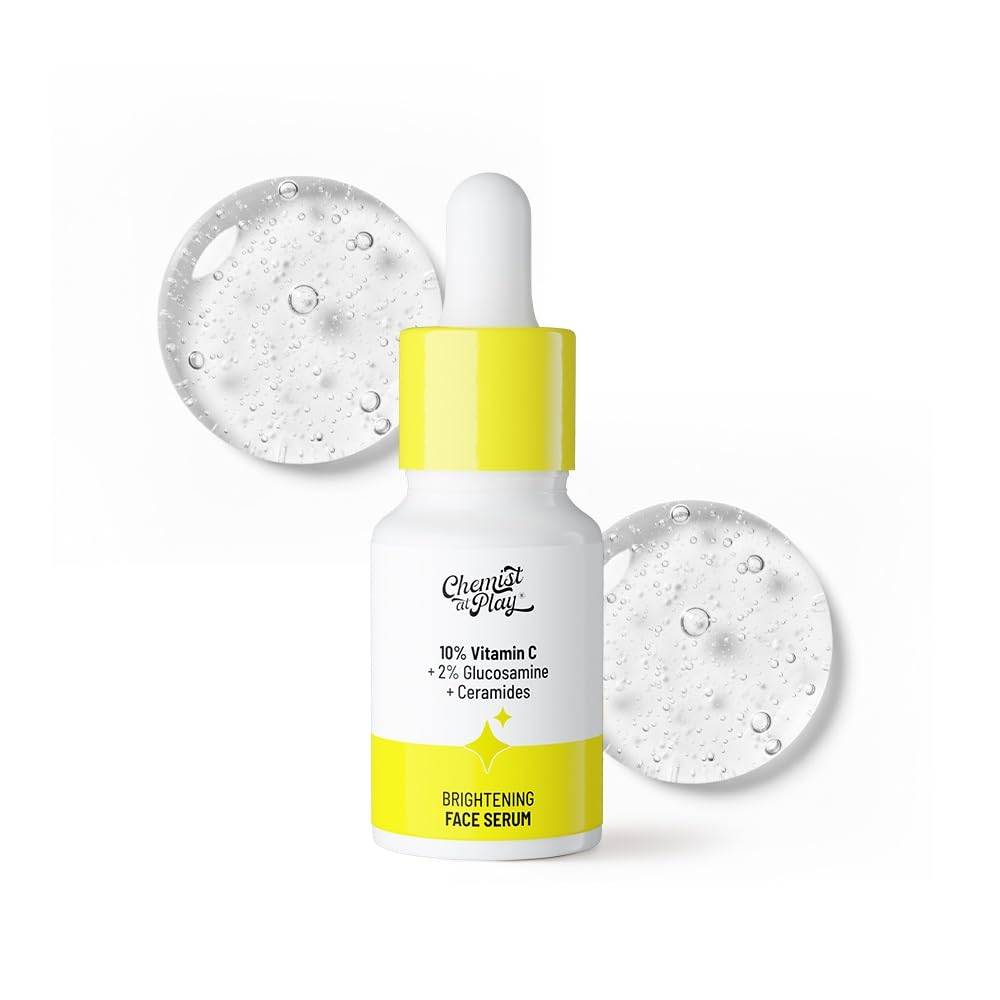 Chemist At Play C-vitamin Ansiktsserum 10 Procent Lyst Glöd För Jämn Ton Mörka Fläckar Vård Alla Hudtyper 10 Ml white