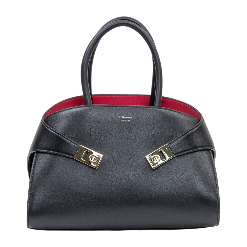 Ferragamo Hug Top-handle Taske - Tasker - Dame - Sort - ONE SIZE - Uld