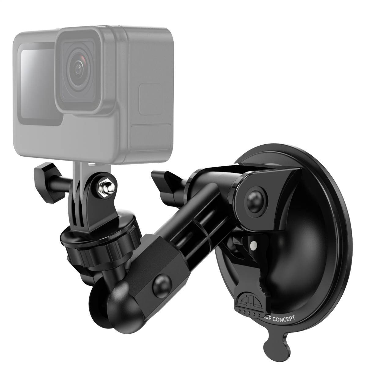 KENTFAITH Suction Cup Mount for DJI Osmo Pocket 3 DJI Osmo Pocket 4, Car Windshield Window Dash Mount Holder for GoPro Hero 13/12/11/10/9 Black, DJI Osmo Action 3/4/5 Pro, Insta360 X5/X4 Accessories
