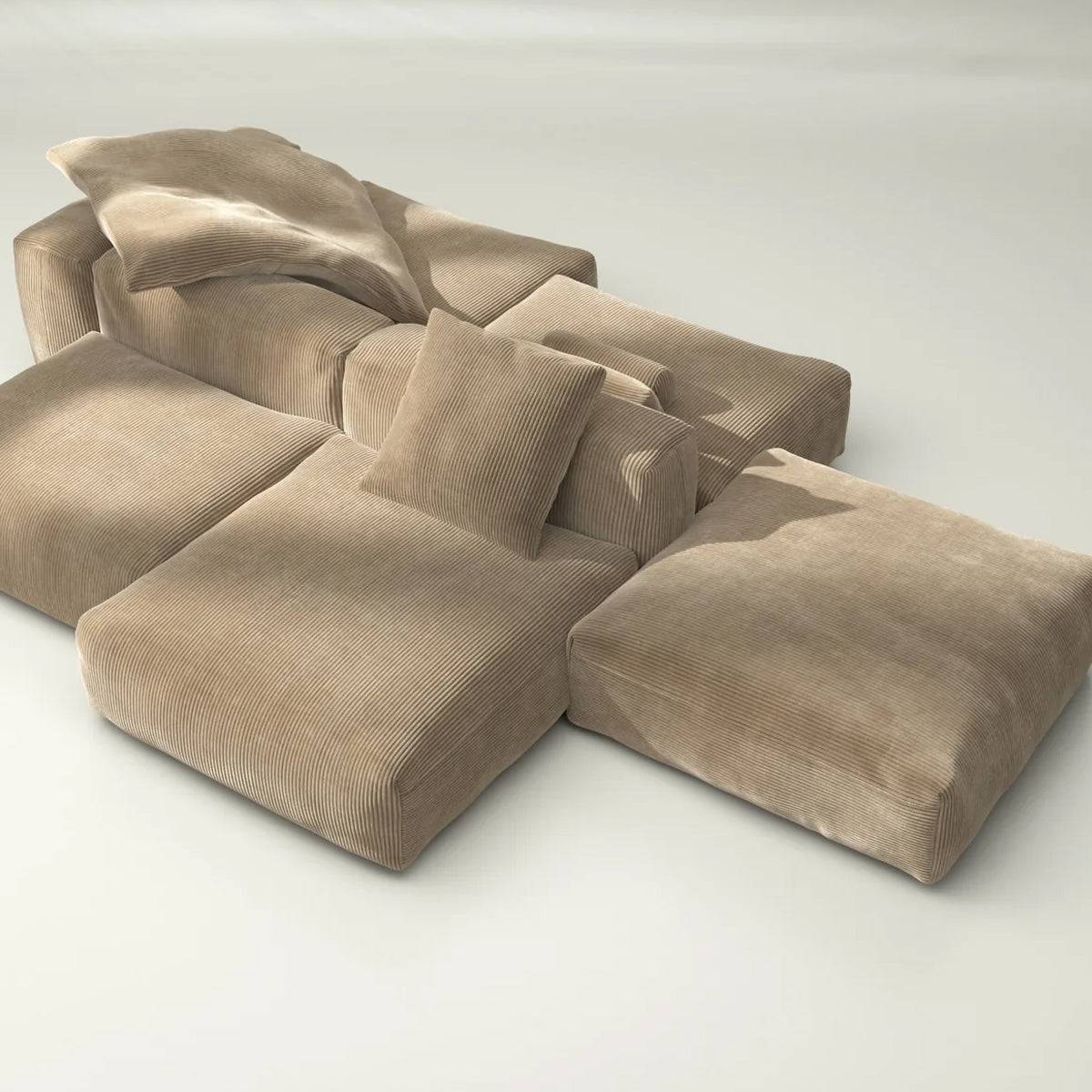 Vetsak Sofa - Sofa Set 09 - Cord Velour - Sand.