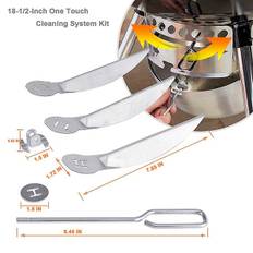 One-Touch Rengøringssystem Kit Design til Weber Kettle Grill, til 7444 Weber GrillC[C]