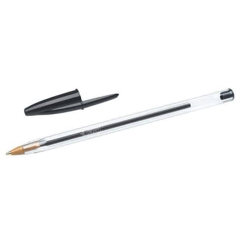 BIC Kulpenna, Cristal®, mediumspets, 1 mm, svart