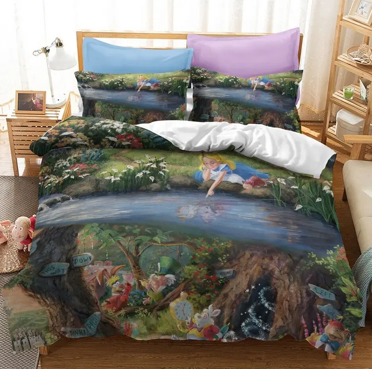 Påslakan Alice i Underlandet, 173 x 218 cm