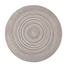 6st Runda Flätade Placemats, Tvättbara Table Placemats för Home Wedding Party 38/3 2CM Guld/Beige/Sliver/Grå/Färgrik(6Pcs Mix Gray,38CM)