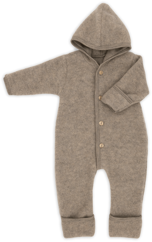 Hooded Overall - Walnut melange - 62/68
