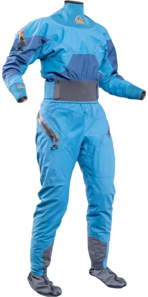 Palm Dame S Fuse Action Kajak-tørdragt Til Kvinder Mid Blue / Mandarin, Size S - Blue / Orange