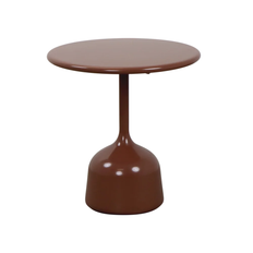Cane-Line - Soffbordsunderrede liten - Glaze -Desert Red/Bordsskiva dia. 45 cm - Drop, Glaze, Go - Desert Red - Udendørs sofaborde - RØD