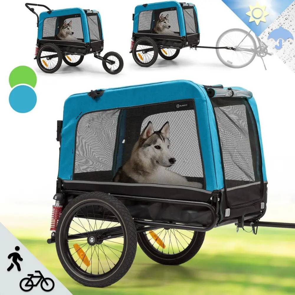 Cykelvagn till hunden 2i1 | Finns i flera färger