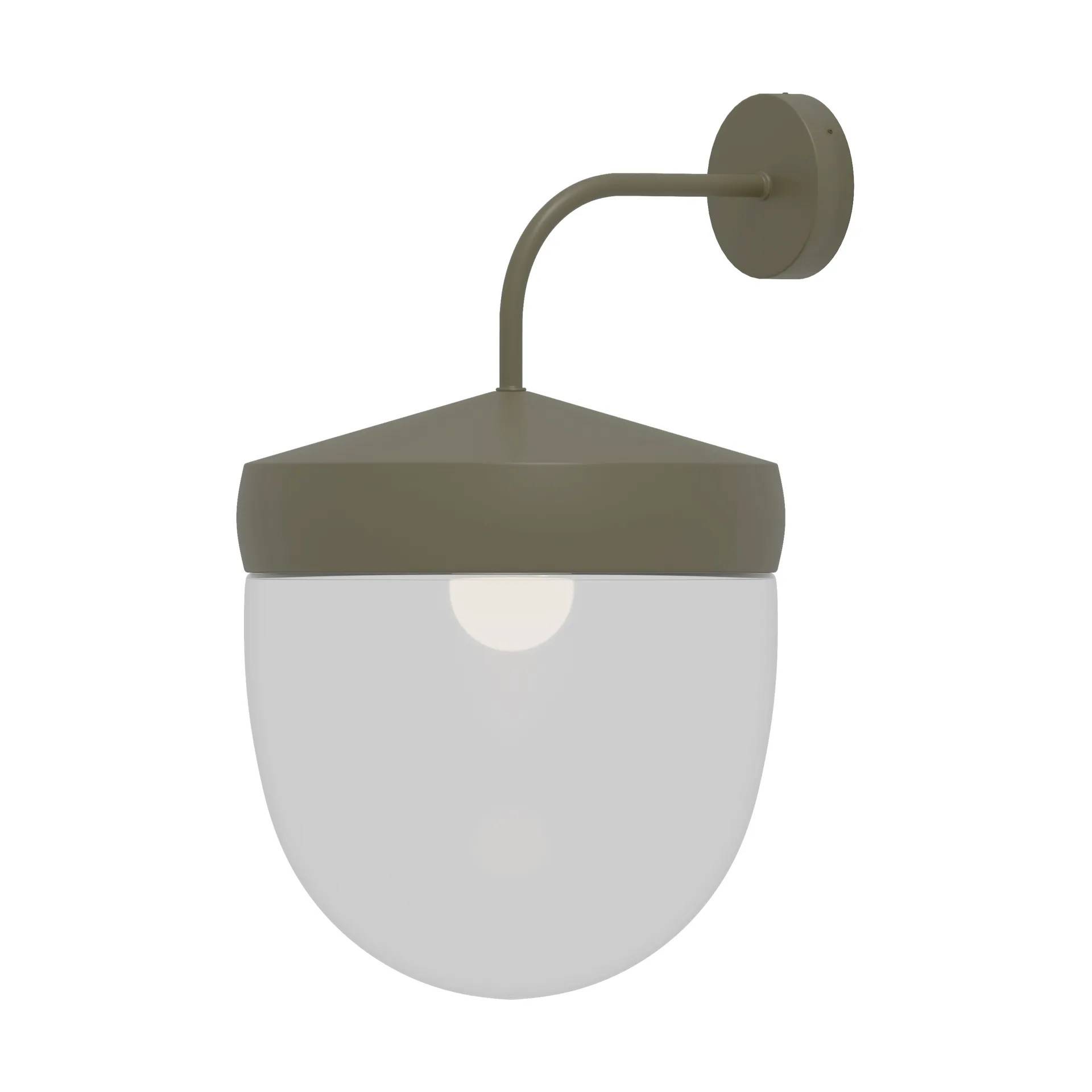 Noon Pan vägglampa klar 30 cm Olivgrå