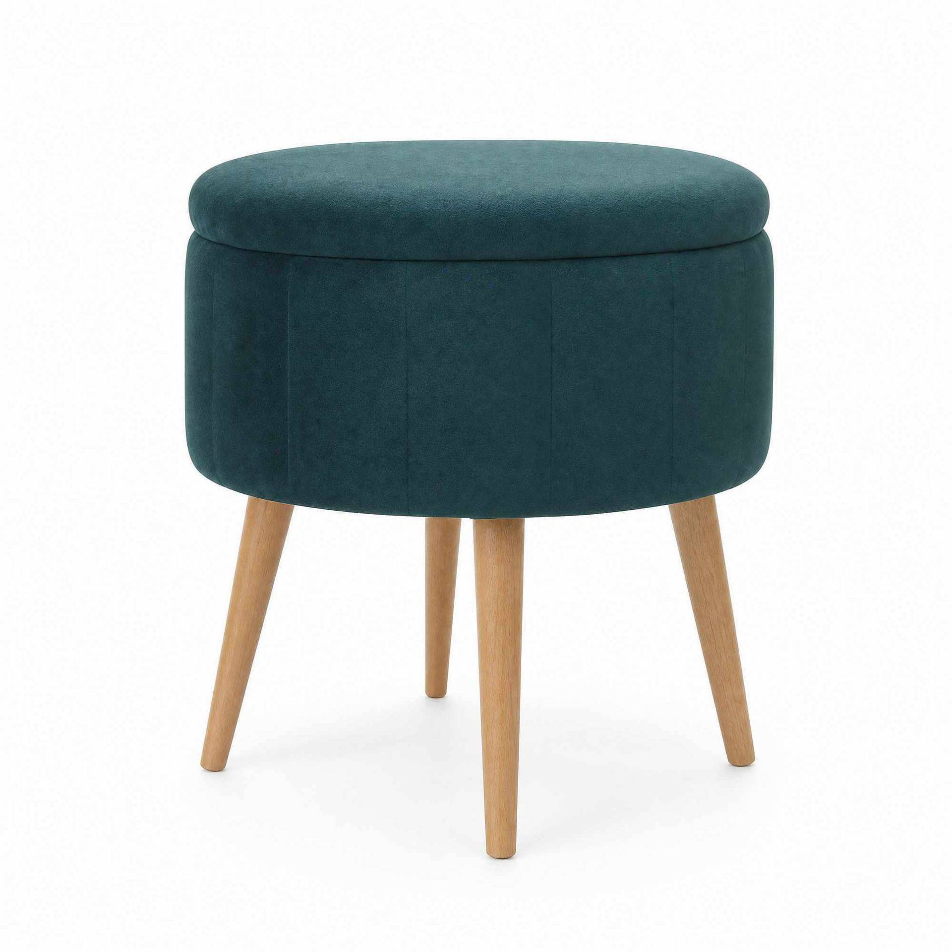 Retzow Sittpuff med förvaring 45 cm - Grön