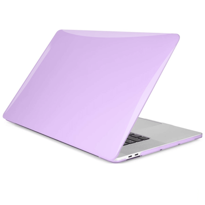 Transparent skyddande skal, lämpligt för MacBook, hållbart hårt plastskal, kompatibelt med MacBook Air och Pro (lila) - Blåröd (Multi-size)