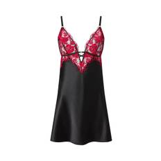 Ann Summers Ann Summers - Endless Attraction - Natkjole i satin og broderet mesh med chemise
