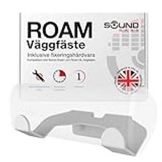 Roam väggfäste, vit, enkel (1 st), kompatibel med Sonos Roam/Roam SL, inkluderar monteringssats, designad i Storbritannien