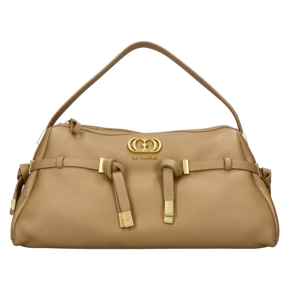 La Carrie Telma Leather Bag - Tasker - Dame - Beige - ONE SIZE - Læder