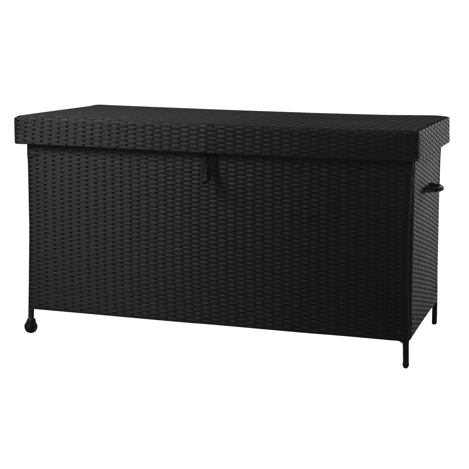 100 % vandtæt og vedligeholdelsesfri hyndeboks i UV-beskyttet polyrattan 155x70x85 cm - Model: Kosmo.