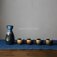 Japansk keramik skull flaska sake kopp liten sake flaska sake set spritdispenser hushålls vinflaska - B