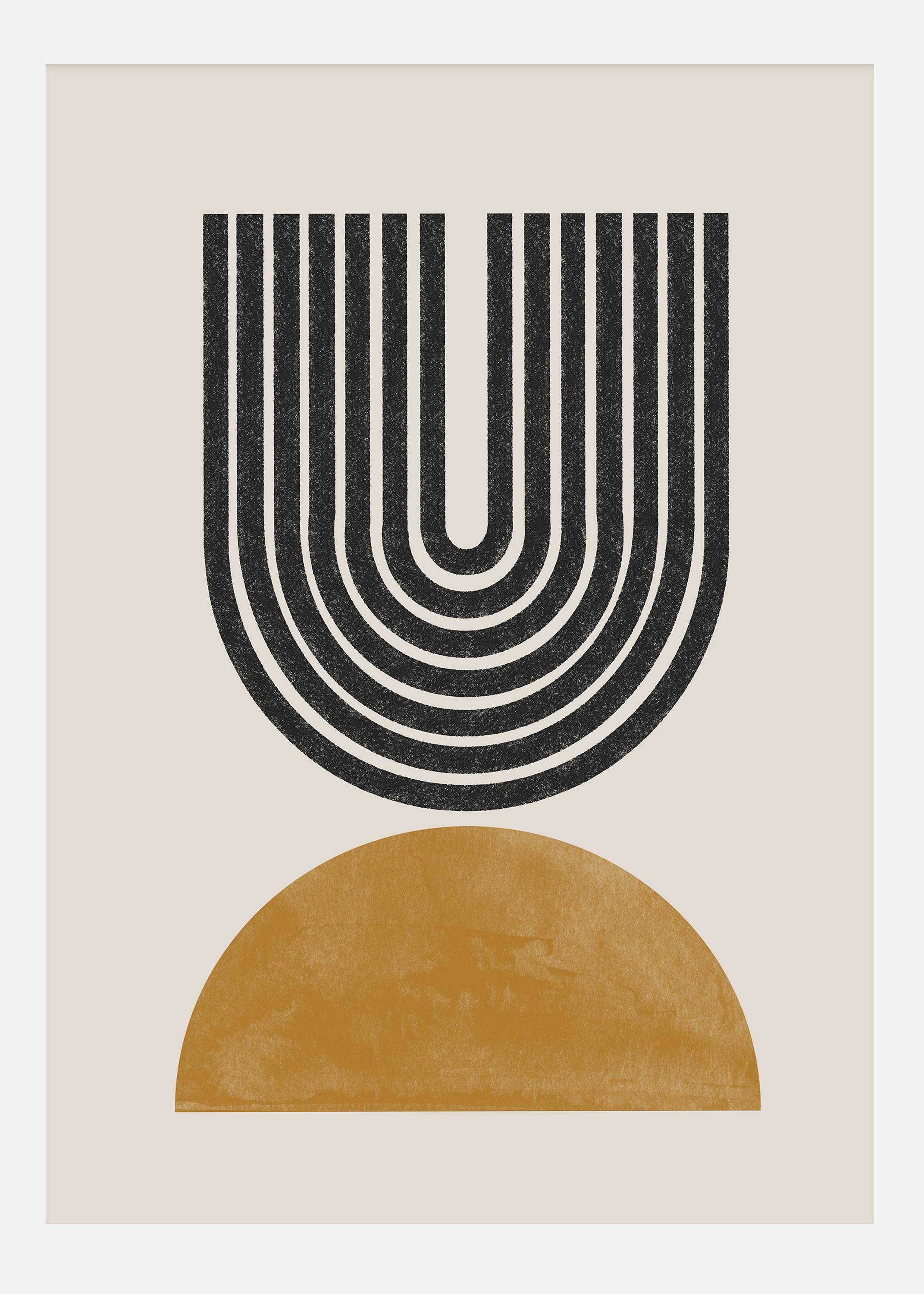 Mid Century Modern No1 Canvastavla (50x70 cm)