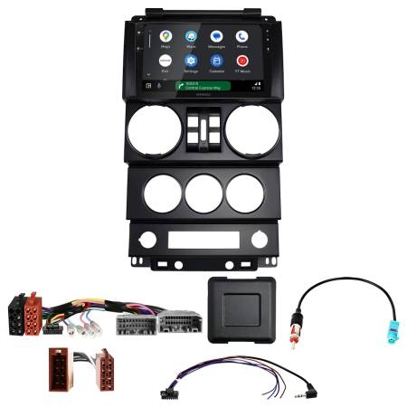 Kenwood DMX80AXS bilstereopaket till Jeep Wrangler 4-dörrars 2007-2010