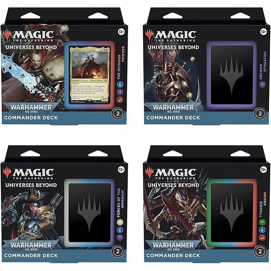 Magic the Gathering: Universes Beyond: Warhammer 40,000 - Commander Deck Bundle - Brugtmoms
