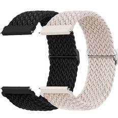 20mm Armband für Samsung Galaxy Watch 7/6/5/4/FE 40mm 44mm/Watch 4/6 Classic 47mm 43mm 46mm 42mm/5 Pro 45mm/3 41mm/Active 2,2ST Geflochtenes Nylon Uhrenarmband für Garmin Vivoactive 5/3/Venu 2 Plus
