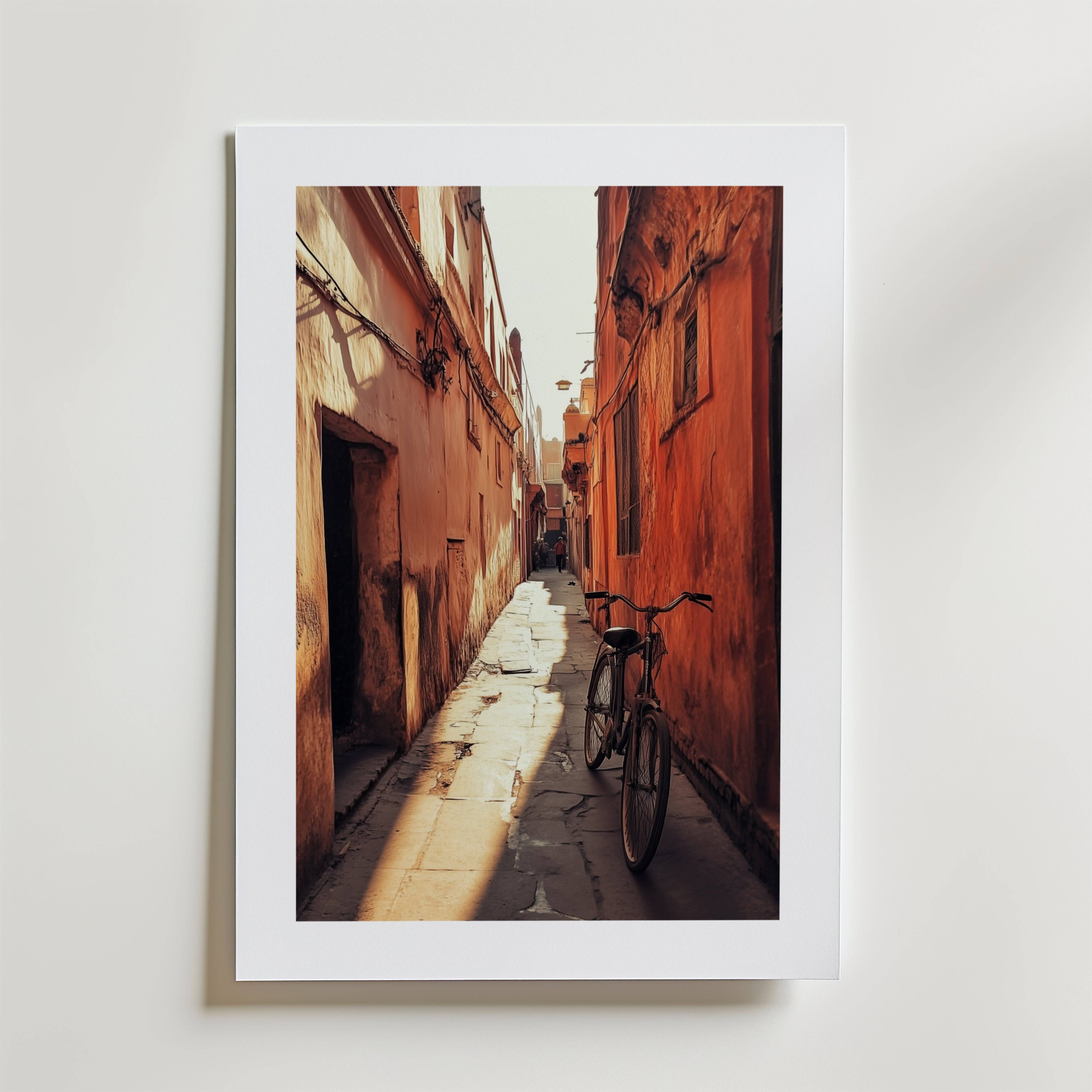 Moroccan Alley Poster - Premium Canvas 70x100 cm