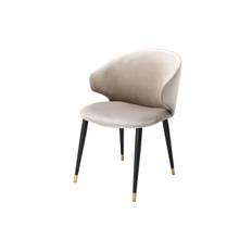 Volante matstol sammet roche beige - Beige (A. 56 / B. 64 / C. 82 / D. 48 / E. 46 cm)