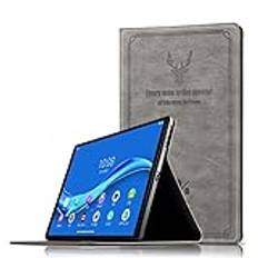 För fodral till Lenovo Tab M10 Plus 10,3 TB-X606F TB-X606X Skyddsfodral PU-läder för Lenovo TAB M10 FHD Plus 10,3 surfplattefodral – grå