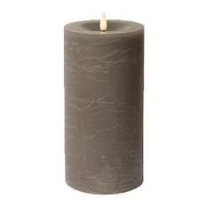 C'est Bon Rustic finish LED pillar candle - Ljus - GREY / grey