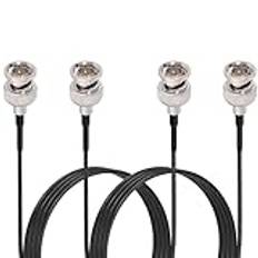 Superbat BNC-kabel 30 cm BNC hane till hane SDI videokabel 75 ohm RG179 koaxialkabel svart för BMCC Videokamera, stöder HD-SDI 3G-SDI 4K 8K SDI (rak, 2 st)