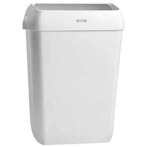KATRIN Papperskorg, vit plast, 50 l, 575 x 420 x 280mm