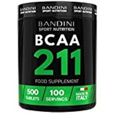 Bandini® GRENADE AMINOSYROR BCAA 2 1 1 500 tabletter med vitamin B1 och B6 - BCAA-tillskott 2.1.1 med leucin, isoleucin, valin - vegan - grenade aminosyror 211 Intra Pre Post Workout